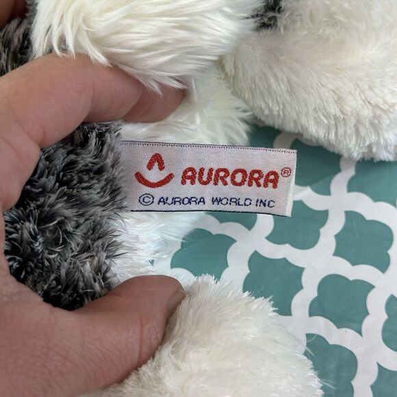 Vintage Aurora Flopsie Wolf 12" Plush Stuffed Animal Alaska 2004 - Picture 4 of 9